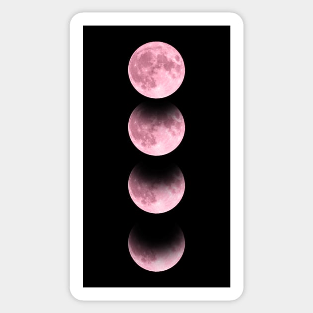 Pink Moon Sticker by emanuelacarratoni